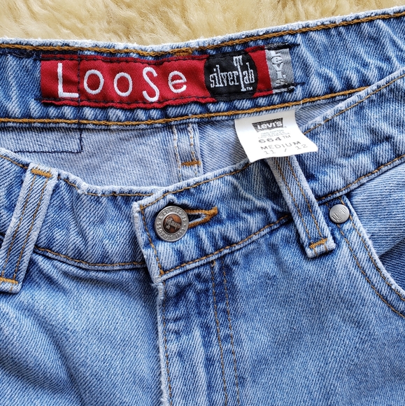 '95 Vintage Levi's 664 Silver Tab High Rise Jeans - Picture 3 of 4